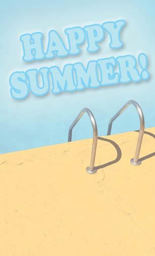 happy summer pool image